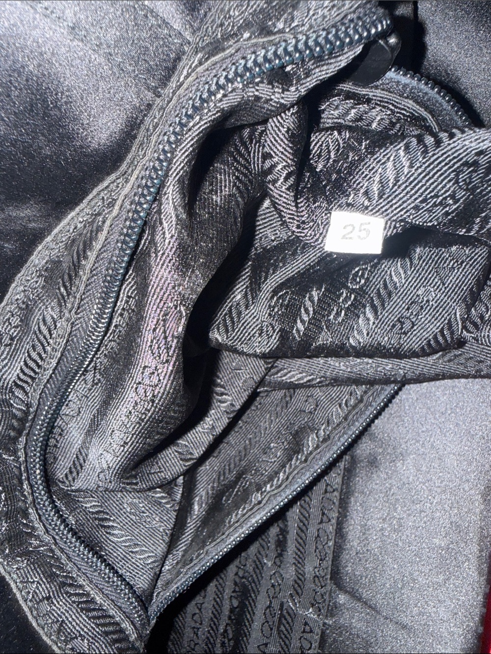 Prada Black Nylon Shopper Tote with Triangle Logo Plaque - Picture 13 of 13